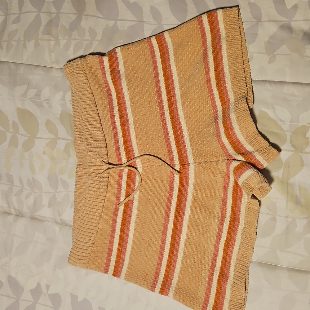 Anthropologie L*Space Multicolor Knit Lounge Shorts sz L - Picture 3 of 6